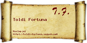Toldi Fortuna névjegykártya